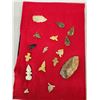 Image 1 : Collection Of 16 Arrowheads Native American Artifact