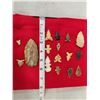 Image 2 : Collection Of 16 Arrowheads Native American Artifact