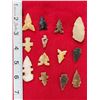 Image 3 : Collection Of 16 Arrowheads Native American Artifact