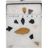 Image 2 : Frame Of 15 Arrowheads Native American Artifact