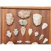 Image 2 : Collection Of 33 Stone Arrowheads & Tools Native American Artifacts
