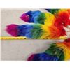 Image 2 : 10 Rainbow Dyed Fox Tail Keychains Taxidermy