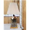 Image 1 : 2 Quail In A Lamp Bird Taxidermy