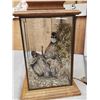 Image 4 : 2 Quail In A Lamp Bird Taxidermy