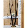 Image 1 : African Gemsbok Horns & Ostrich Egg Sculpture Taxidermy