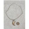 Image 1 : Sterling Silver Black Bear Claw Necklace