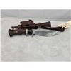 Image 3 : 5 1/2" Fixed Blade Hand Made Damascus Knife