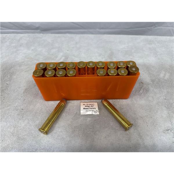 20 Rounds of 45-70 Government Rifle Ammunition