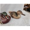 Image 13 : 4 Vintage Hand Carved Wooden Duck Decoys