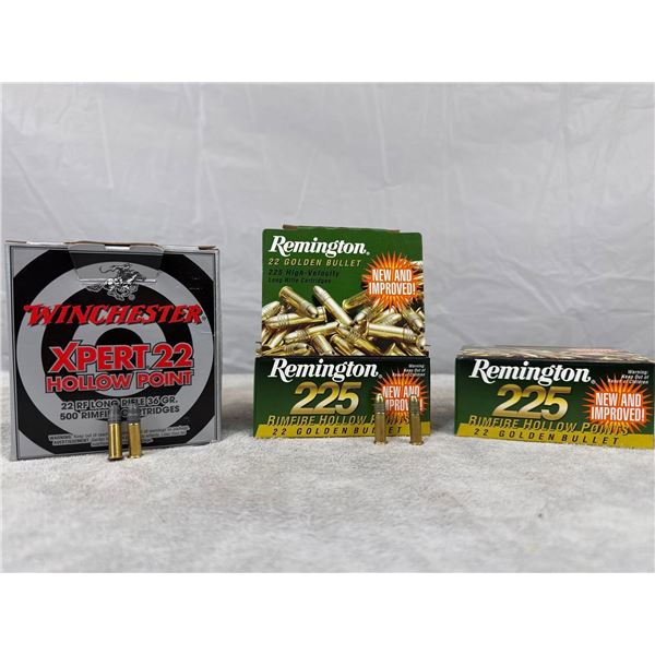950 Rounds 22 long Rifle Ammunition