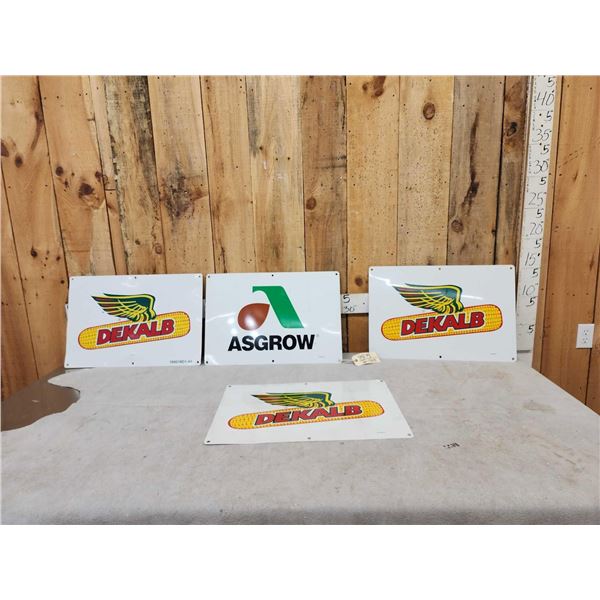 4 Dekalb / Asgrow Advertising Signs
