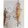 Image 2 : 3 Vintage Heddon 5 Hook Minnow Fishing Lures