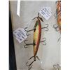 Image 4 : 3 Vintage Heddon 5 Hook Minnow Fishing Lures