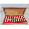 Image 1 : Vintage Novelty Cutlery Colletors Case With Knives