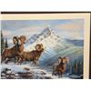 Image 3 : C.E. Pearson Oil On Canvas Painting Bighorn Sheep