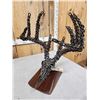 Image 10 : Hand Fabricated Metal Whitetail Deer Skull Sculpture