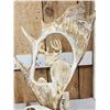 Image 2 : Hand Carved Whitetail Deer Bust In Moose Antler