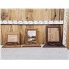 Image 1 : 3 Picture Frames With African Hand Carved Accents