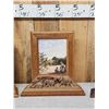 Image 4 : 3 Picture Frames With African Hand Carved Accents