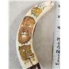 Image 5 : Collection Of Scrimshawed African Warthog Tusks African Artwork