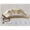 Image 7 : Collection Of Scrimshawed African Warthog Tusks African Artwork