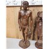 Image 3 : African Tribal Carvings Man & Woman Gathering Food