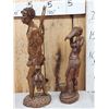 Image 4 : African Tribal Carvings Man & Woman Gathering Food