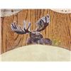 Image 6 : 32" Wide Navajo Decorated Moose Antlers On Plaque