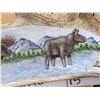 Image 4 : Relief Carved & Painted Moose Antler Art Piece