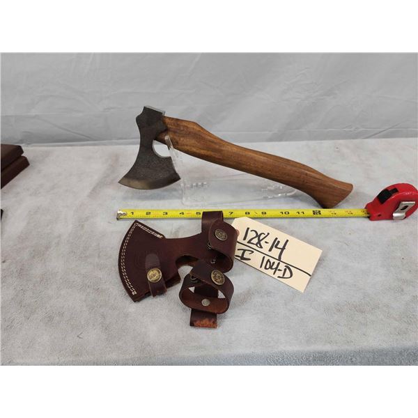 Hand Made Camp Axe / Hatchet With Sheath