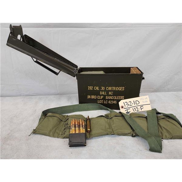 192 Rounds Of Military 30-06 Ammunition