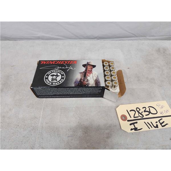 50 Rounds Of 45 Colt Winchester John Wayne Commemorative Ammunition
