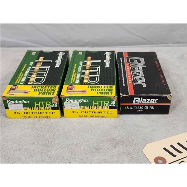 147 Rounds Of 45 Auto Ammunition