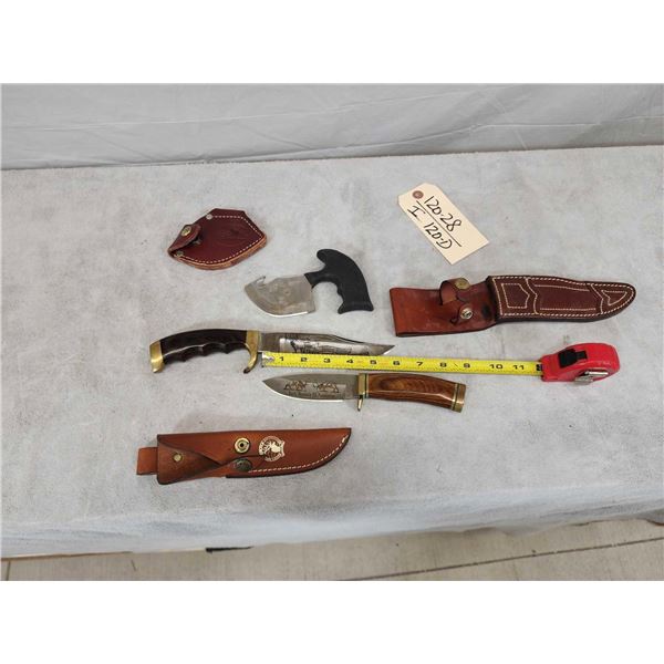 3 Rocky Mountain Elk Foundation Fixed Blade Knives
