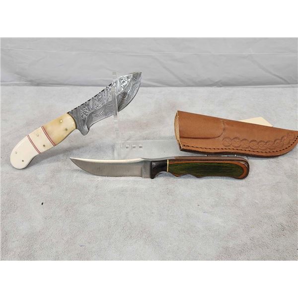 2 Custom Fixed Blade Knives