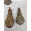 Image 3 : Collection Of 6 Antique Powder Flasks