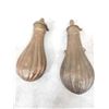 Image 6 : Collection Of 6 Antique Powder Flasks
