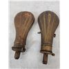 Image 7 : Collection Of 6 Antique Powder Flasks
