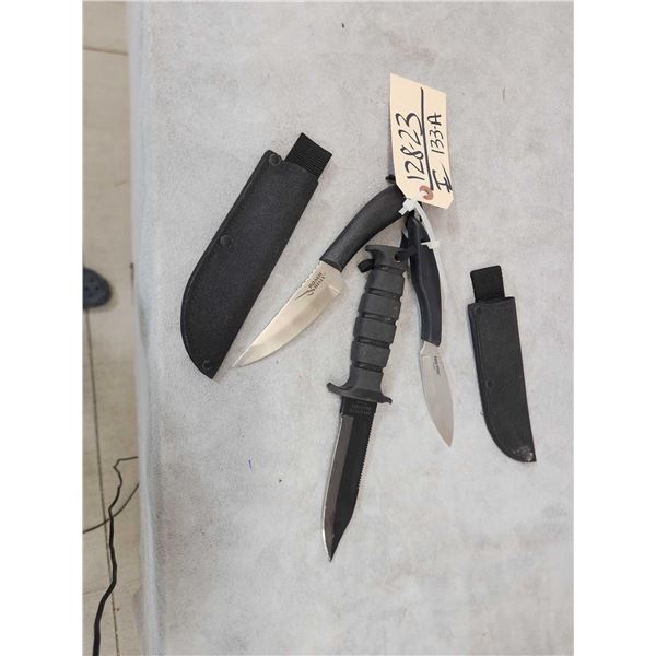 3 Fixed Blade Knives