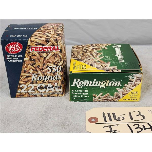1075 Rounds Of .22 Ammunition