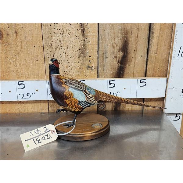 Hand Carved Wooden Pheasant