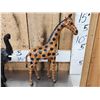 Image 3 : 3 Leather African Animal Sculptures