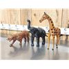 Image 6 : 3 Leather African Animal Sculptures