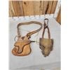 Image 1 : 2 Vintage Black Powder Leather Possibles Bags