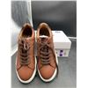 Image 3 : ALDO Men's Brown Leather Sneakers Size 10