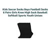 Image 2 : 6 Pairs Kids Soccer Socks Black (7-10Y)