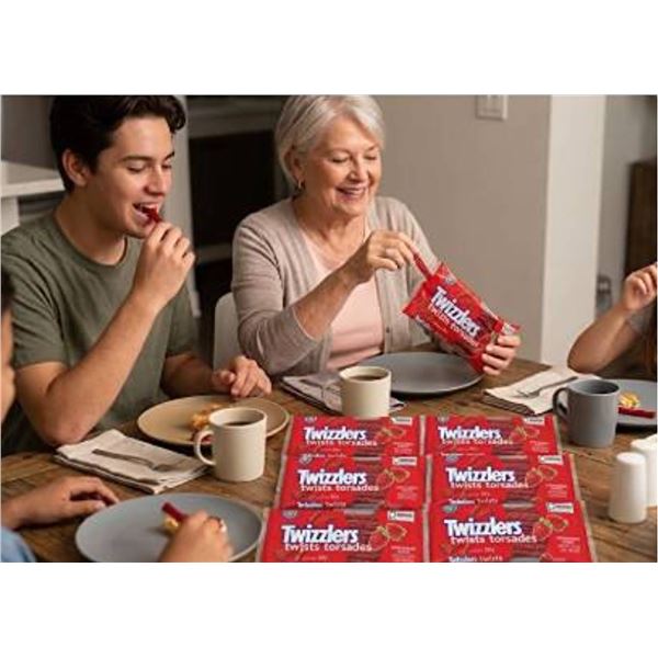Lot of 6 - Twizzlers Strawberry Twists 250g