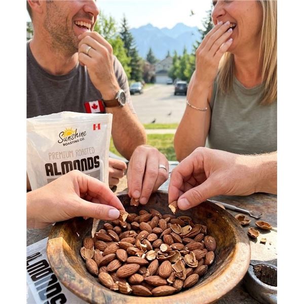 Lot of 4 - Sunshine Roasting Co. Smokey Almonds x 300g