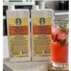 Image 1 : Lot of 2 - Starbucks Strawberry Acai 8X Concentrate 1L Tetra