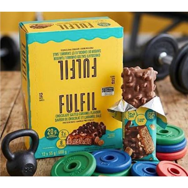 FULFIL Chocolate Salted Caramel Protein Bars 12x55g